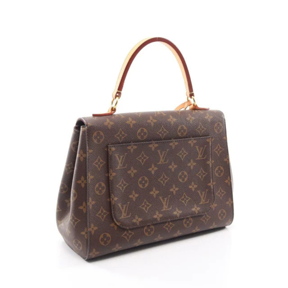 Louis Vuitton Purple Leather Monogram Cluny Handbag Bordeaux Blue Brown